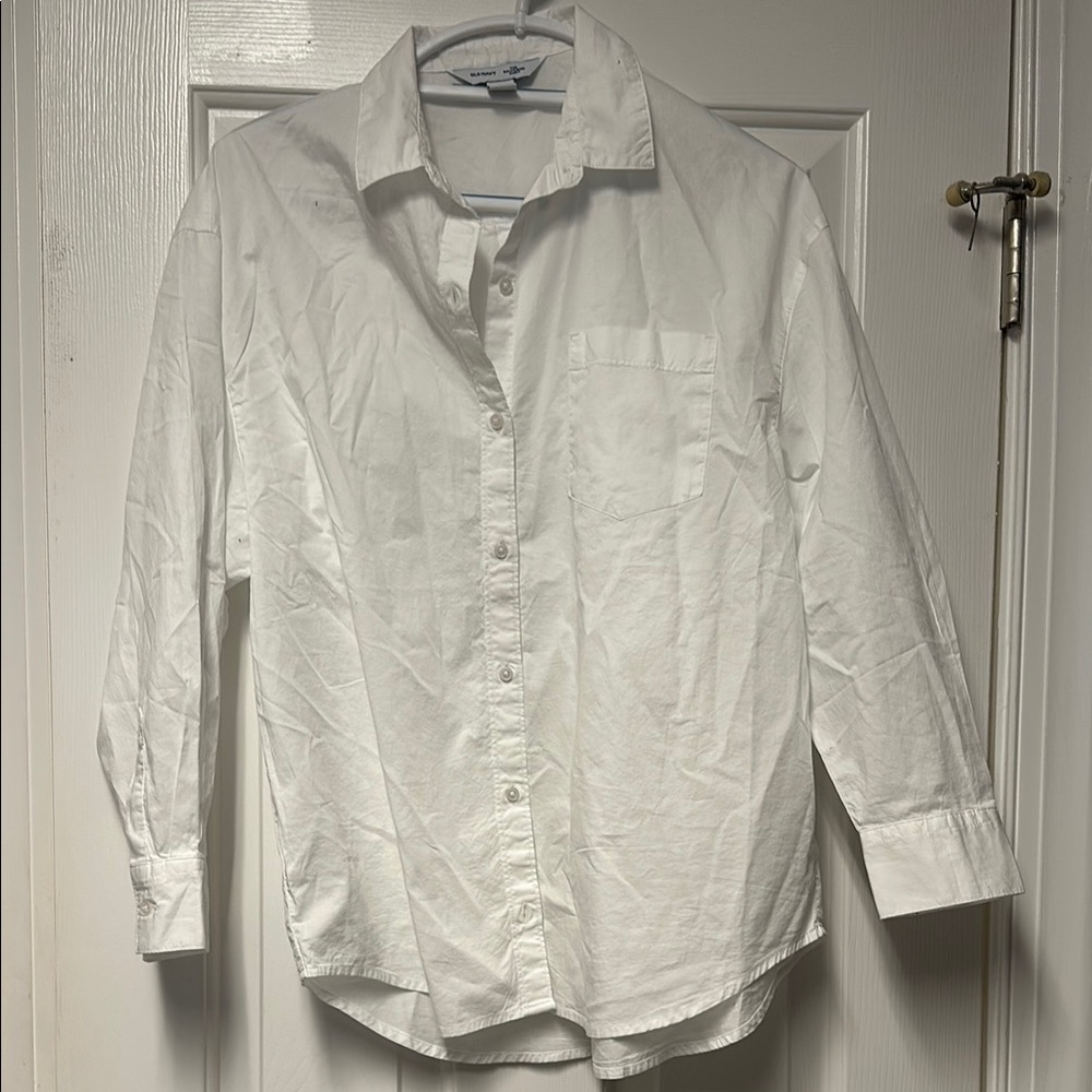 Old Navy The Boyfriend Shirt Extra Small